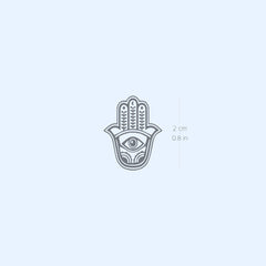 Main product view of 2-Week Semi-Permanent Hamsa Tattoo Set 2 Pack - Skin-Safe