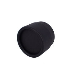 Round black cardboard box with lid, matte finish, for packaging