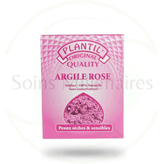 Argile Rose box, pink with white geometric pattern, Plantil brand visible, for dry skin