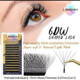 False eyelashes black mink lashes with D curl style, LAPHITSARA brand shown on eye