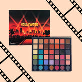 Eyeshadow palette with Prolux branding, black case, and multiple colorful shades