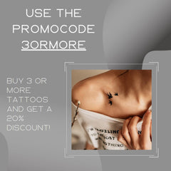 Detailed close-up of Temporary Viking Runes Yggdrasil Tree Tattoos Realistic Skin-Safe