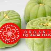 Lip balm flavor oil, green moon cake style with gold leaf, Butter Cress brand