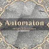Eye shadow, metallic silver powder with decorative border, AUTOMATON brand name