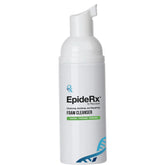 Facial Cleanser white plastic bottle with pump, EpideRx branding, and blue accents