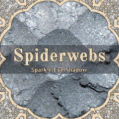 Vegan Sparkle Eye Shadow, pale blue powder with sparkle, Spiderwebs brand