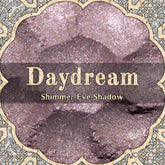 Shimmer eye shadow pale pink with DAYDREAM text in decorative frame