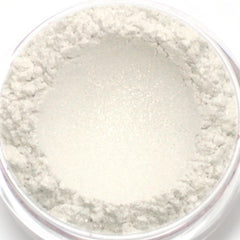 Alternative angle of Shimmery White Snow Natural Mineral Eyeshadow Sample