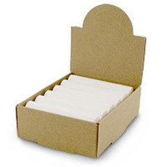 Wholesale Lip Balm display box, brown cardboard, white lip balm tubes, open top