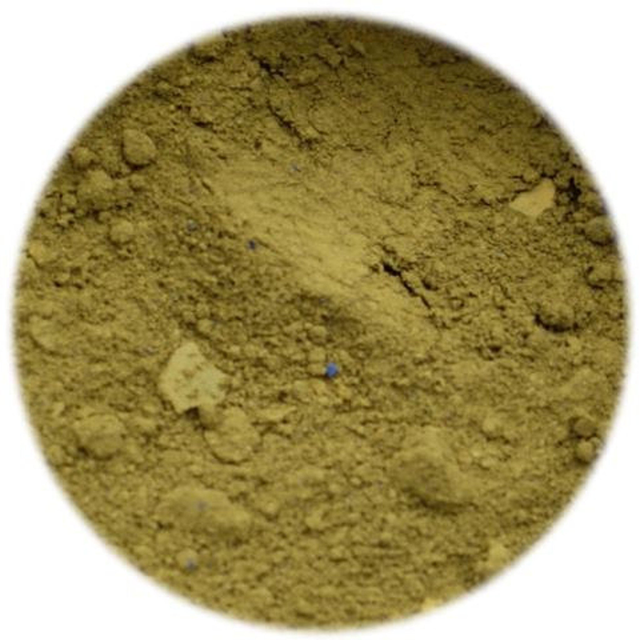 Single matte pistachio green eyeshadow pan with smooth powder finish in compact packaging