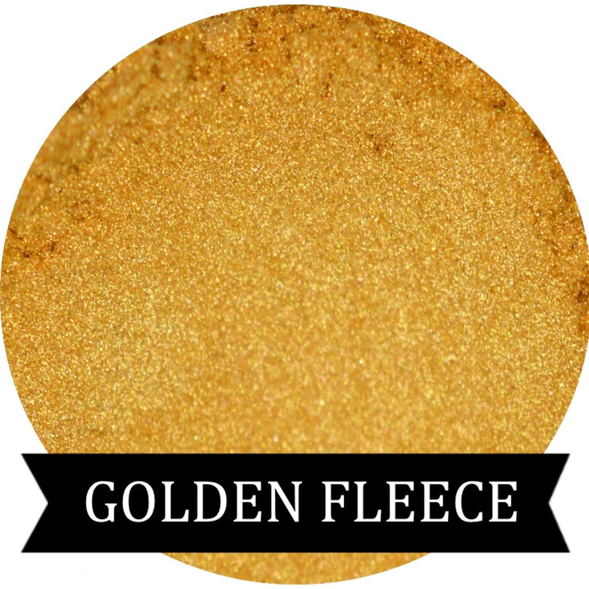 Golden Fleece eye shadow pot with rich metallic gold pigment and smooth satin finish