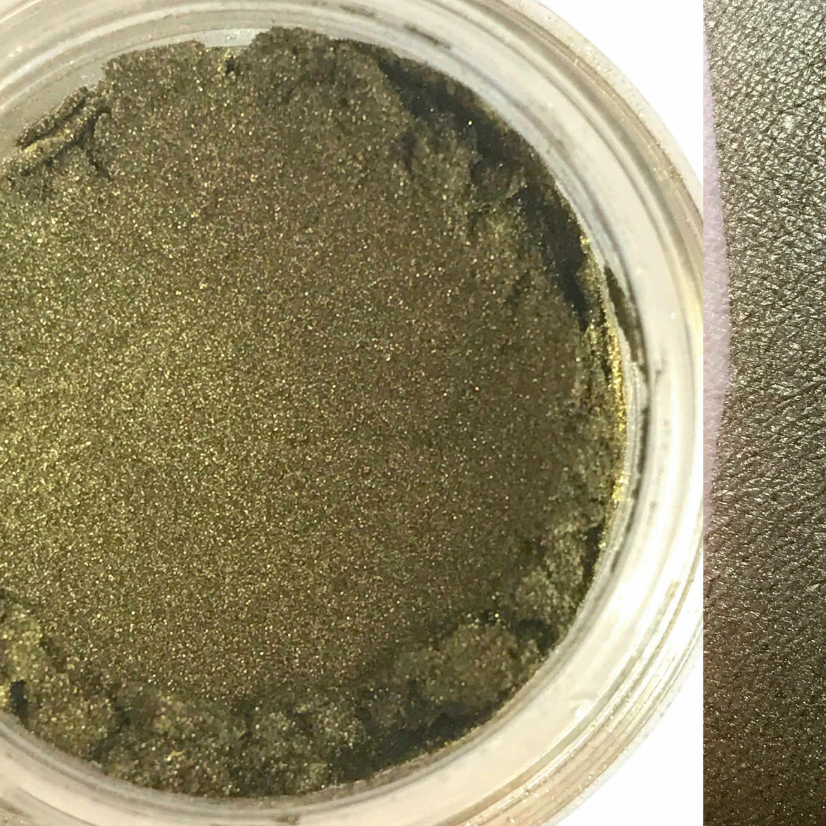 Front view of Dirty Laundry vegan eyeshadow palette with six matte and shimmer shades in neutral tones