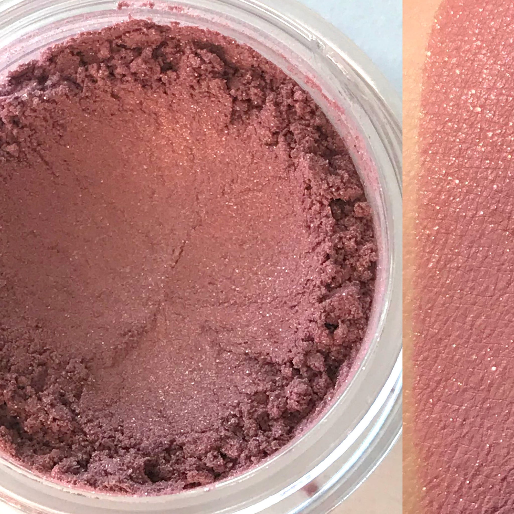 Vegan CHERUB eyeshadow palette with six matte and shimmer shades in neutral pink and brown tones