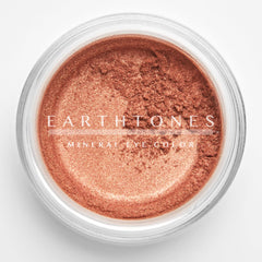 Copper Glow Mineral Eye Shadow pot with warm metallic finish and smooth pressed powder texture