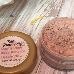 Main product view of Dusty Rose Mineral Loose Eyeshadow - Vegan Friendly 5g Jar