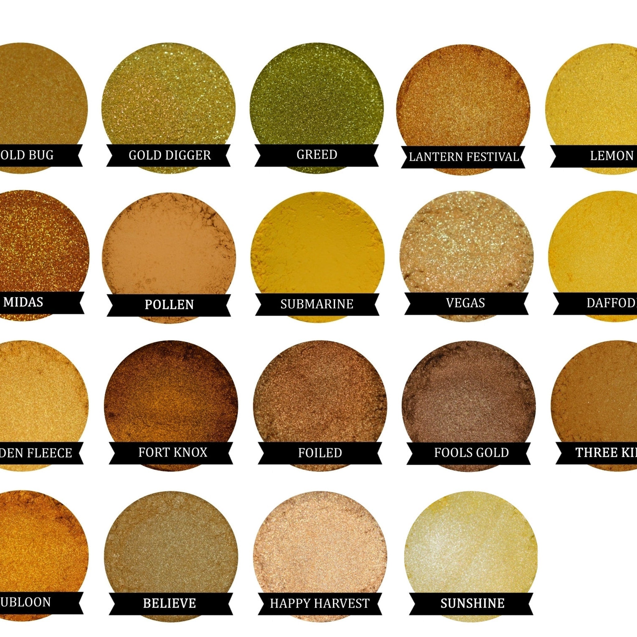 Side view of Just Peachy eyeshadow pan showing warm peach hue and smooth satin finish in compact packaging