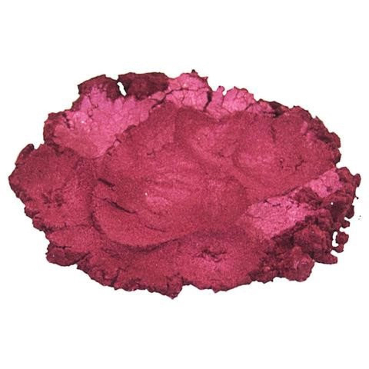 Bella Lugosi mineral eye shadow in deep vampy purple with shimmer finish, shown in round compact