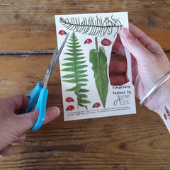 Alternative angle of Alice Draws The Line Fern  Bracken Tattoos  Illustrated Skin Adornments
