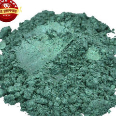 Main product view of Aquarius Green Mica Pigment Powder - 4 oz Cosmetic Grade Glitter Eyeshadow