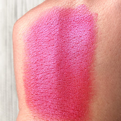 Side view of Tala Rose Wine R1 Eye Shadow Pigment pot showing deep burgundy shimmer powder in compact jar