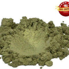 Main product view of Verdigris Gold Green Mica Pigment Powder - 1 oz Cosmetic Grade Eyeshadow
