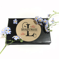 Alternative angle of Organic Vegan Eyeshadow Duo - Pink  Vanilla Pressed Palette Gluten-Free