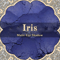Eye shadow, Iris brand, blue violet matte powder with decorative frame