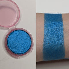 Main product view of Vegan Teal Blue Pressed Eyeshadow in Curaçao