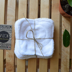 Usage example of Eco-friendly bamboo makeup remover wipes - washable double-sided  OEKO-TEX certi