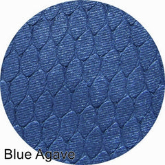 Silk FX Pressed Eyeshadow in shimmering blue agave shade with smooth satin finish, square compact case