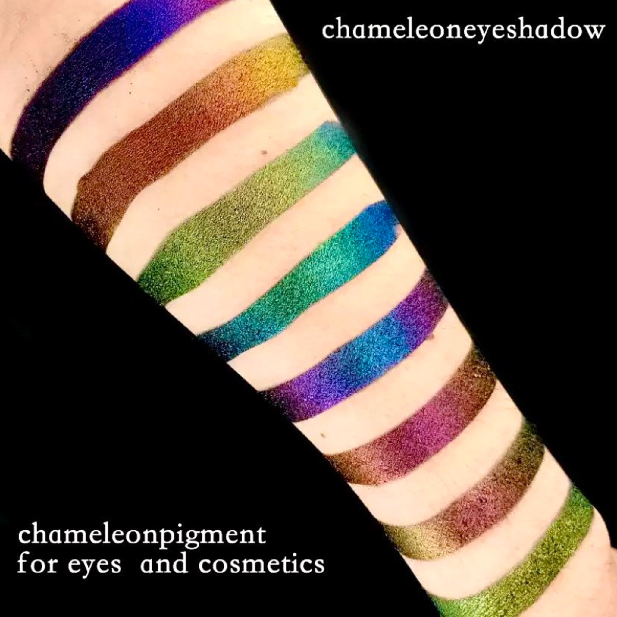 Tala Chromatic Eye Shadow in Pink Rose CH2 swatched on skin with shimmer finish