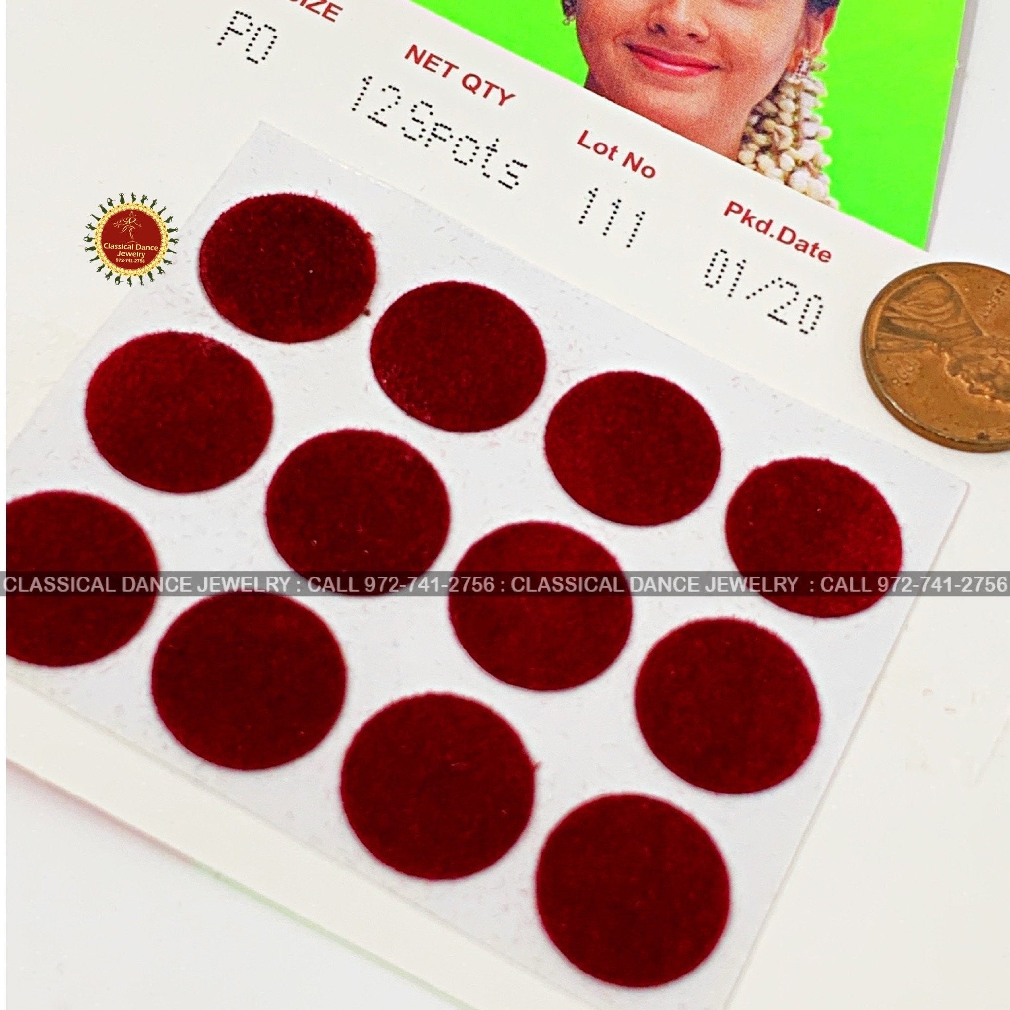 Eyetex Reusable Maroon Bindi Sticker - Dance, Weddings – Black Bloxie