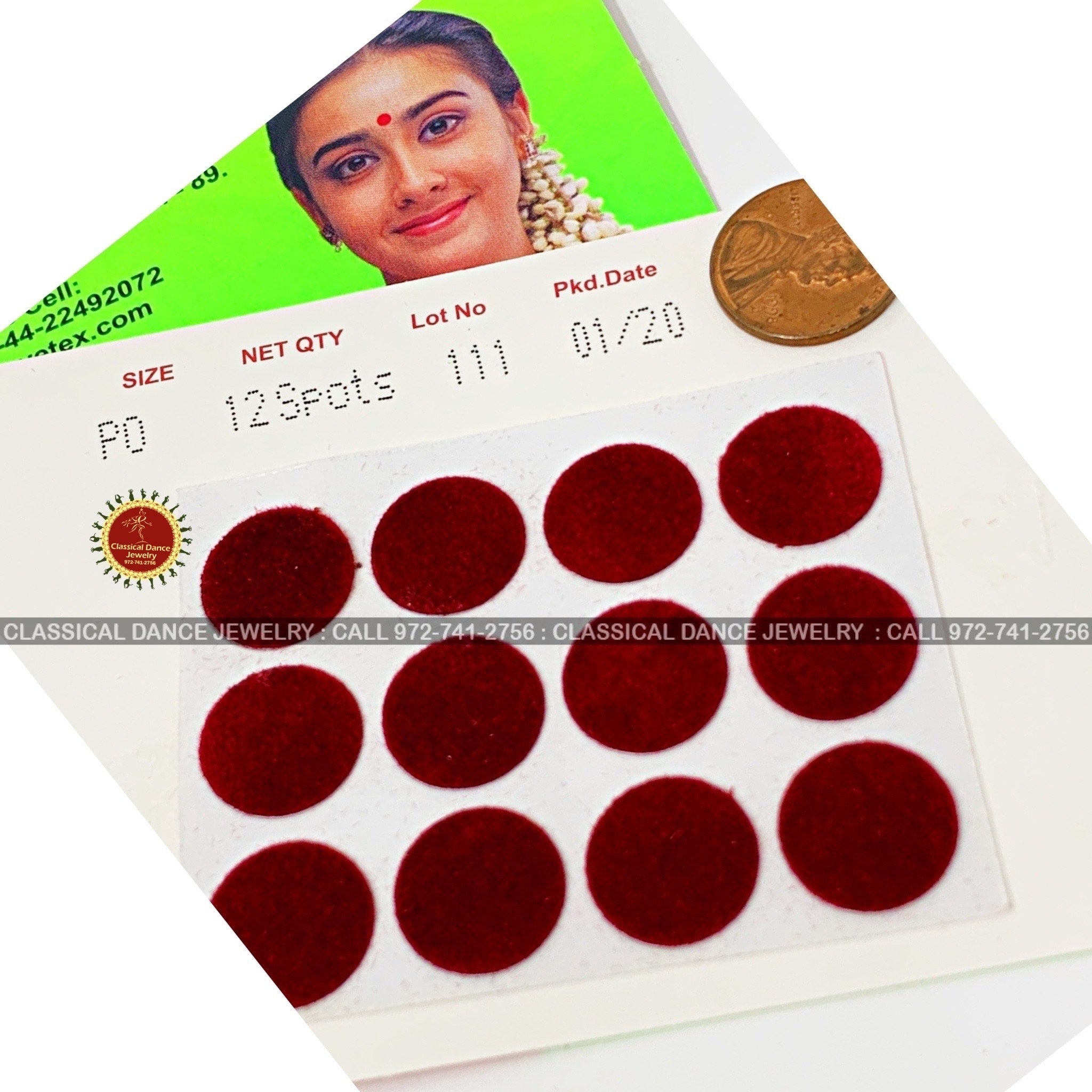 Eyetex Reusable Maroon Bindi Sticker - Dance, Weddings – Black Bloxie