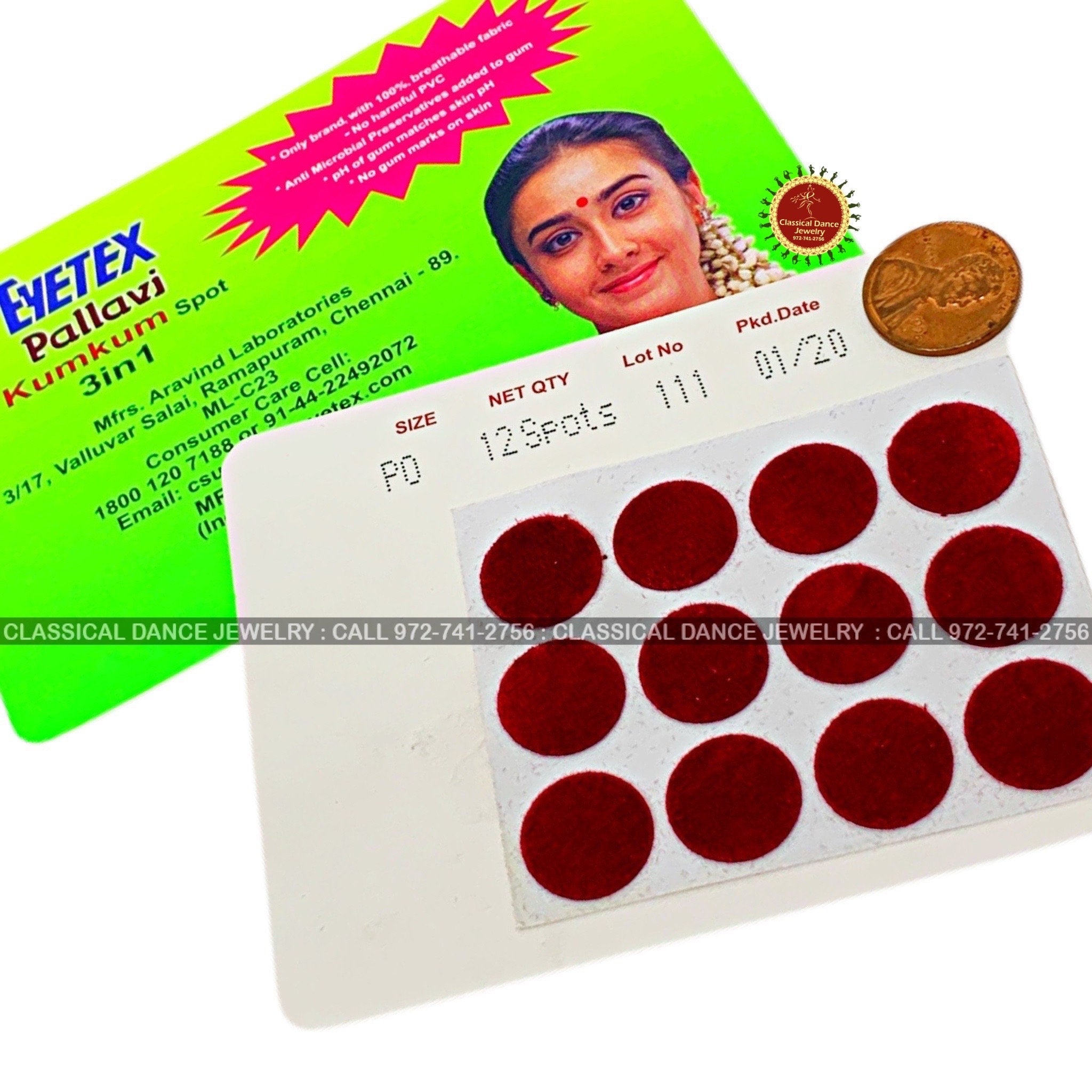 Eyetex Reusable Maroon Bindi Sticker - Dance, Weddings – Black Bloxie
