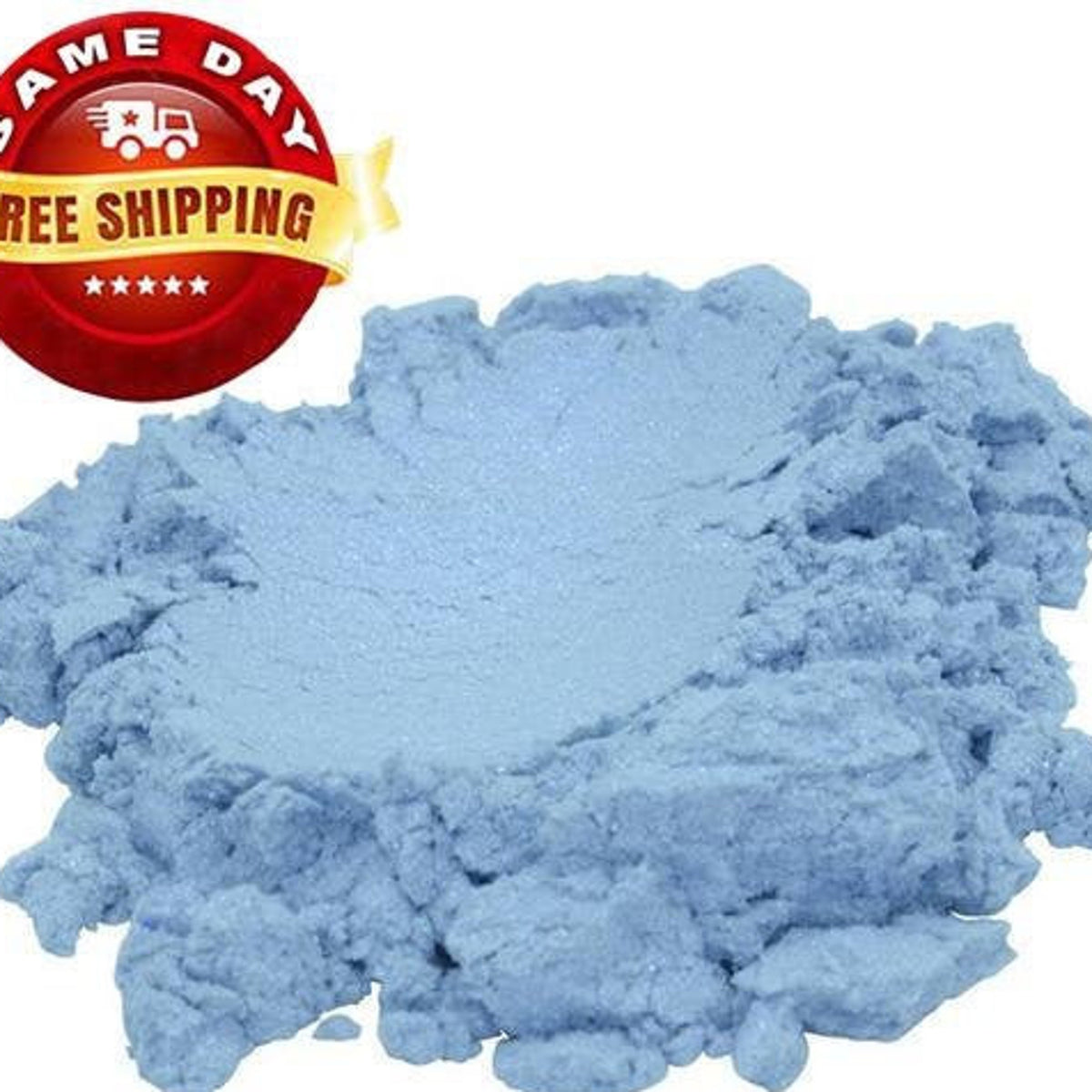Main product view of Sky Blue Luxury Mica Pigment Powder - 1 oz Cosmetic Grade Eye Shadow