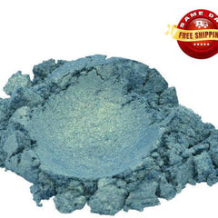 Main product view of Luxury Aquamarine Mica Pigment Powder - Ocean Green Cosmetic Grade 1 oz