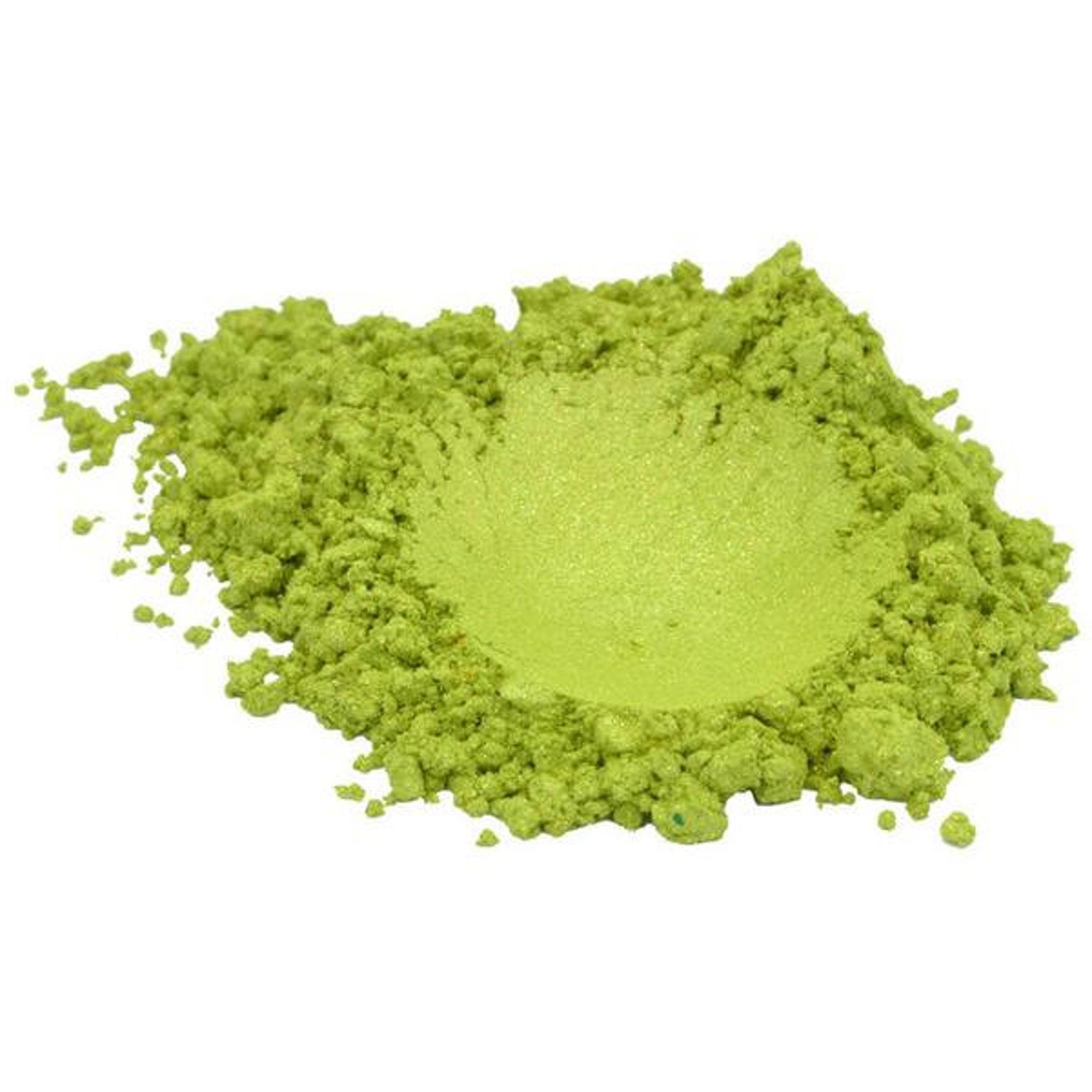 Additional view of Green Apple Mica Pigment Powder - 4 oz Cosmetic Grade Eye Shadow