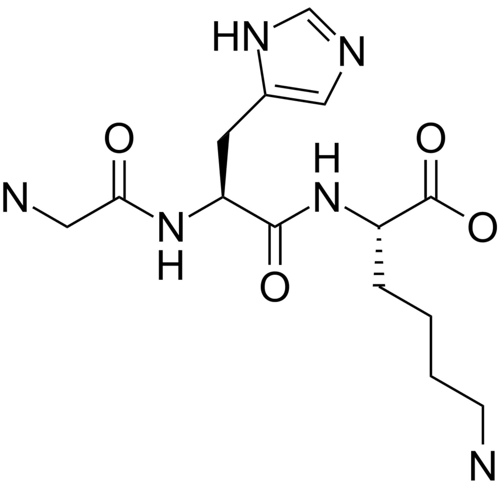 Chemical structure diagram with black lines, white background, and various nitrogen and oxygen atoms