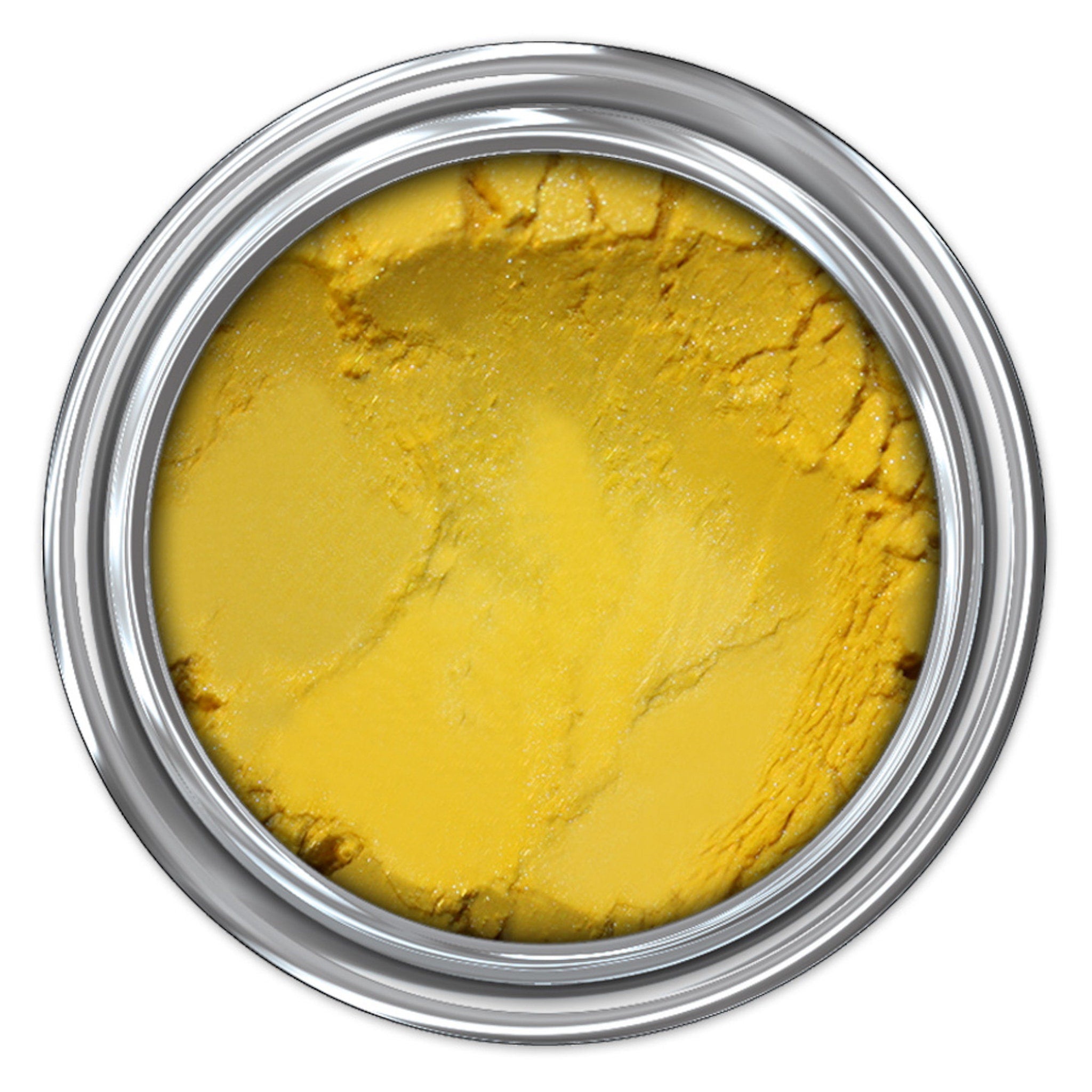 Close-up of matte eyeshadow pan showing smooth, velvety texture in a rich neutral shade
