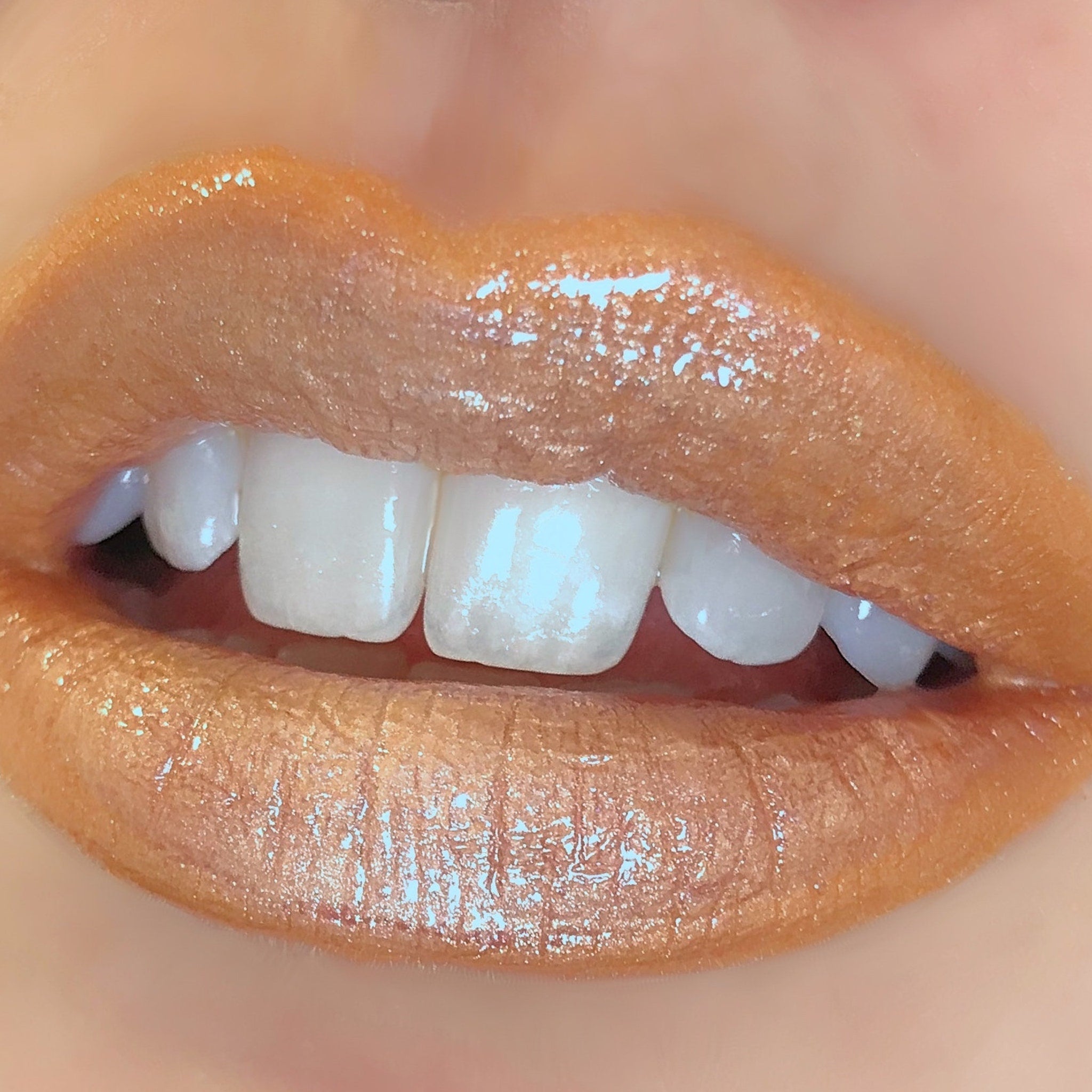 Close-up of mineral eyeshadow pan showing finely milled texture in rich, blendable pigment