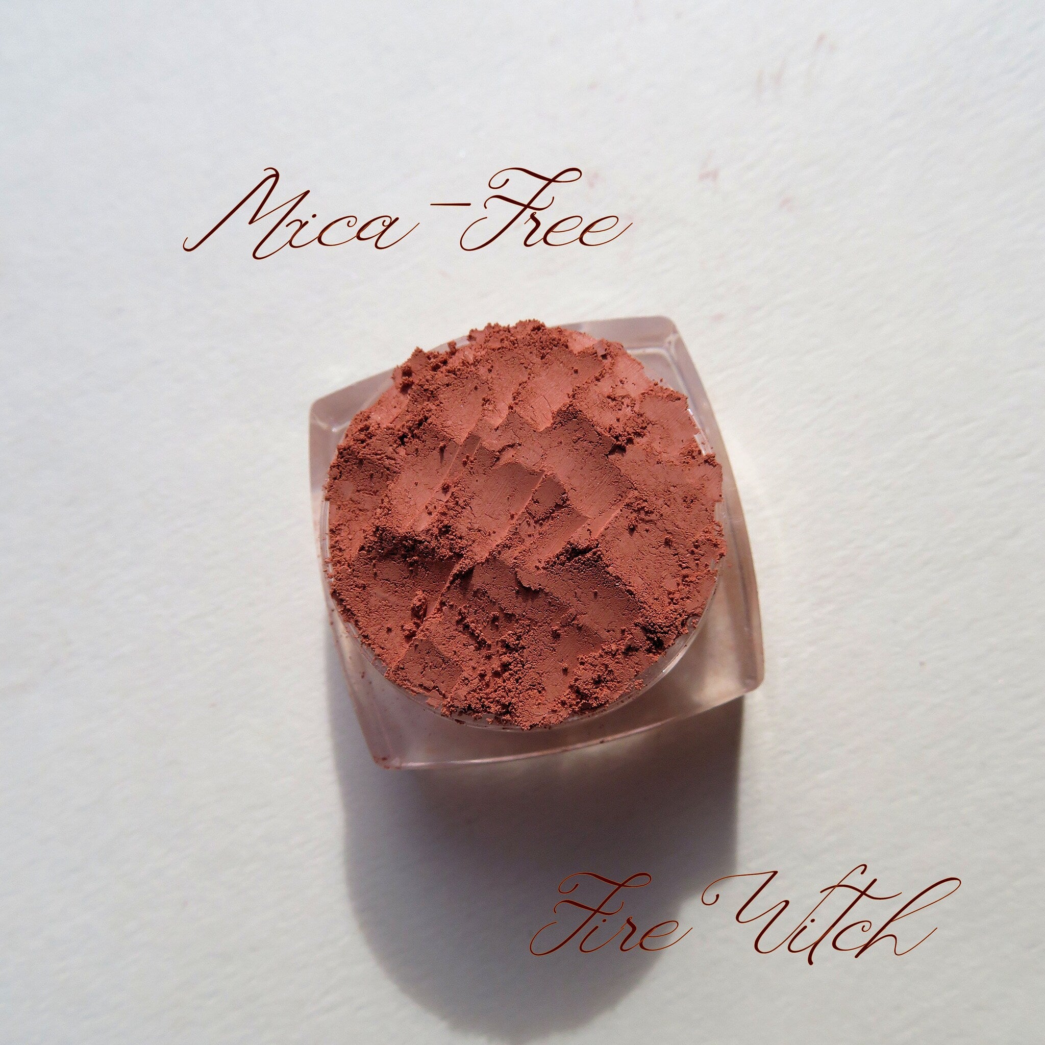 Main product view of Fire Witch Burnt Orange Matte Mineral Eyeshadow - Vegan Eco-Friendly Loose Pigme
