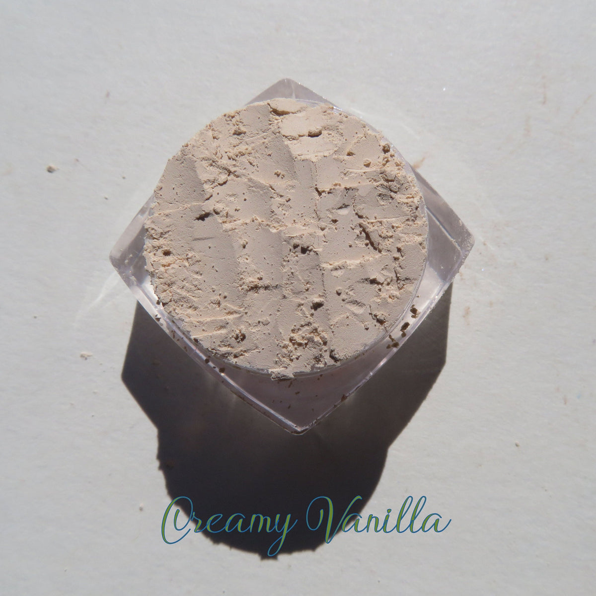 Main product view of Creamy Vanilla Matte Mineral Eyeshadow - Vegan Eco-Friendly Loose Pigment