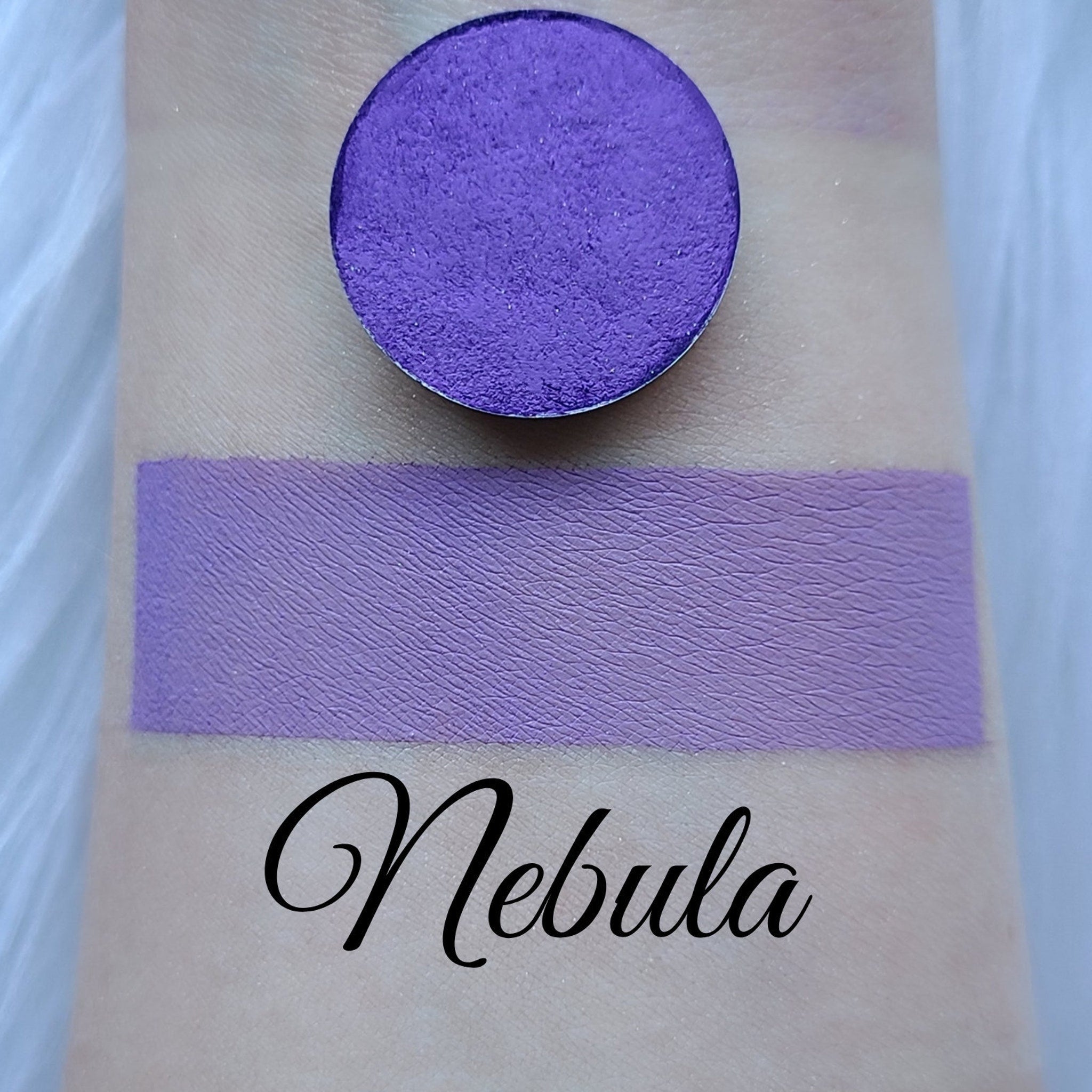 Bellavoni Cosmetics Nebula Matte Eyeshadow in magnetic pan with smooth pressed pigment and rich color payoff