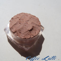 Main product view of Coffee Latte Matte Brown Mineral Eyeshadow - Vegan Cruelty-Free  Eco-Friendly Lo
