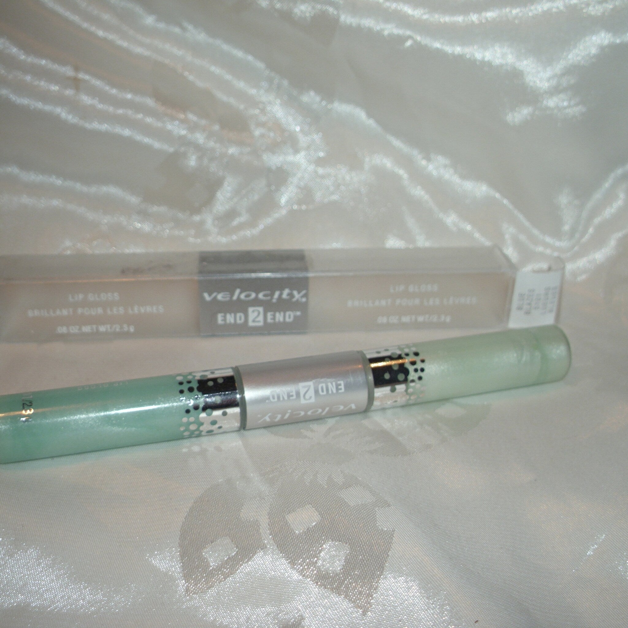 Detailed close-up of Mary Kay Velocity Eye Shadow  Eyeliner Duo - Blue Blazes
