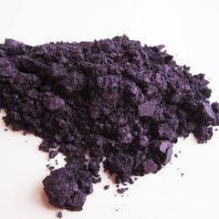 Close-up of Pure & Natural Bitten Mineral Eye Shadow showing finely milled powder texture in earthy rose tone