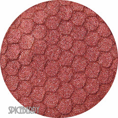 Pressed eyeshadow compact with rich coppery red spiceberry shade and smooth mineral finish