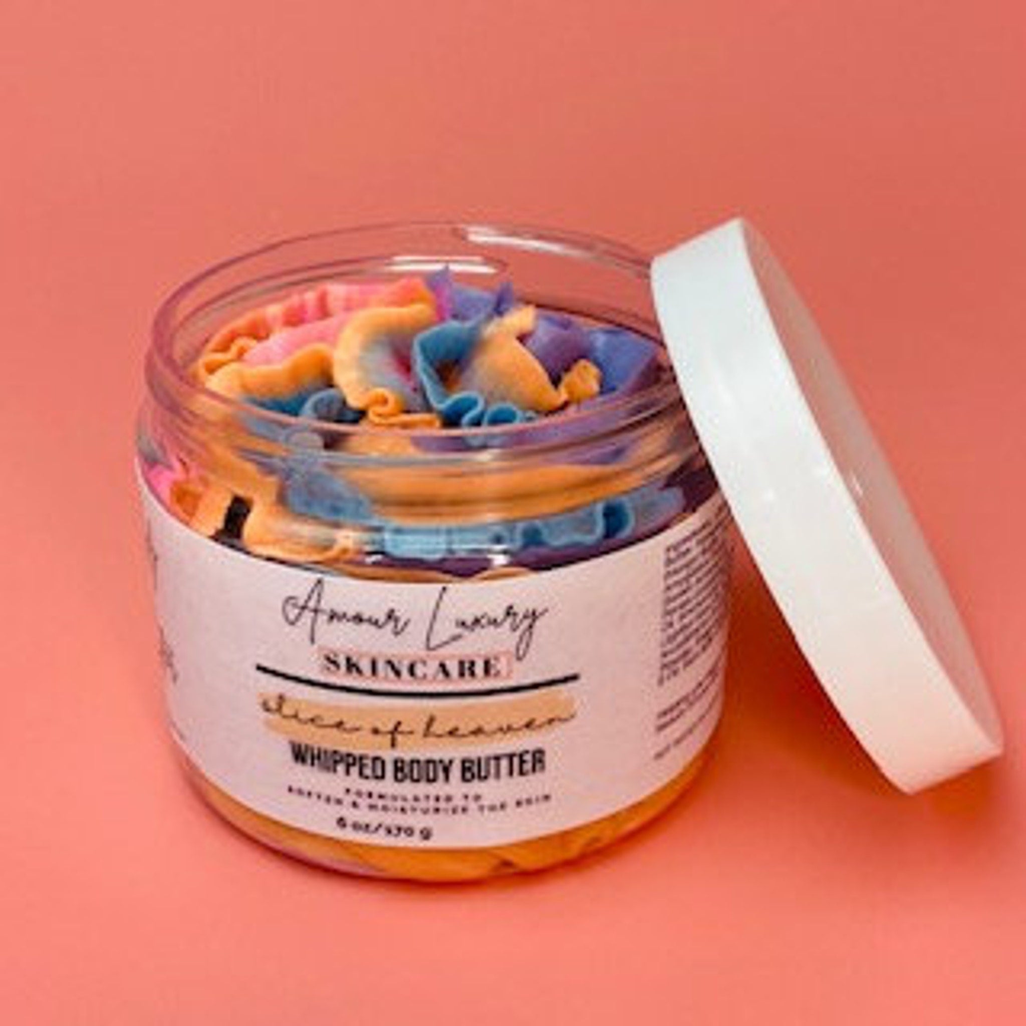Additional view of Luxury Whipped Shea  Mango Body Butter - Passionfruit Scented Non-Greasy Organic