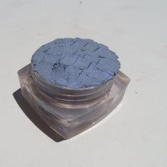 Alternative angle of Enigma Blue Shimmer Mineral Eyeshadow - Vegan Cruelty-Free Loose Pigment
