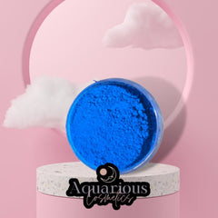 Main product view of Neon Blue Fluorescent Mica Pigment for Eyeshadow Makeup